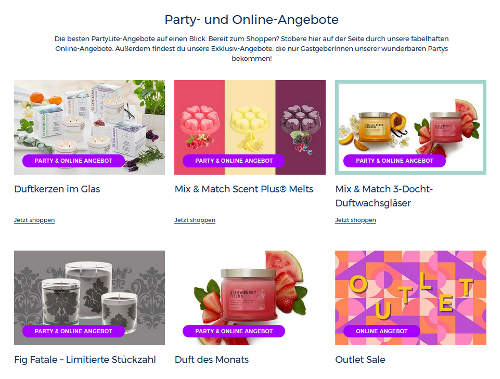 PartyLite Angebote