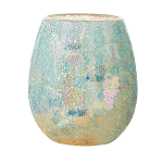 PartyLite Kerzenhalter Glas - Azurblau